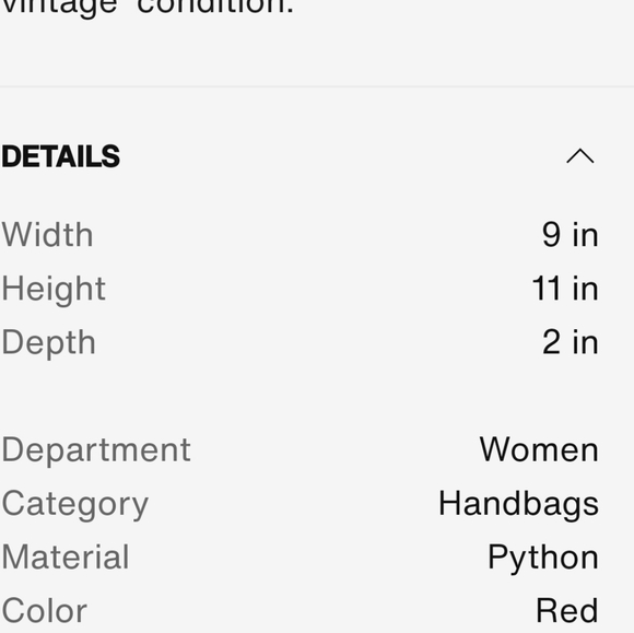 Rare Vintage  Carlos Falchi red python  buffalo shoulder bag - Picture 9 of 11